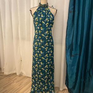 Zac Posen floral jewelled maxi dress, size 4